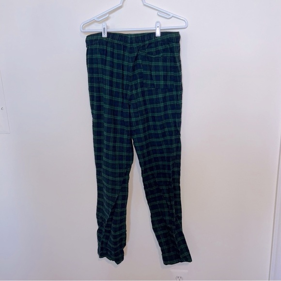 J Crew Factory Green Blue Flannel Plaid Pajama Pants - Picture 5 of 5
